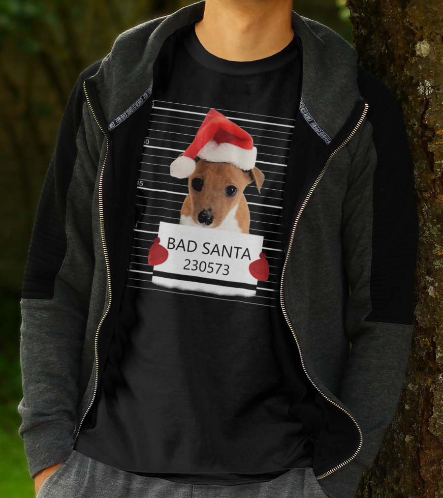 Bad Santa Jack Russell Mugshot 230573 T-Shirt