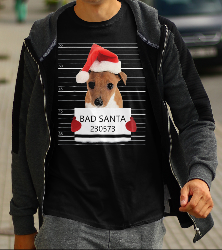 Bad Santa Jack Russell Mugshot 230573 T-Shirt