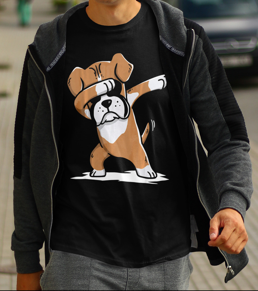 Boxer Dabbing Funny Dog Dab Move Playful Pose T-Shirt