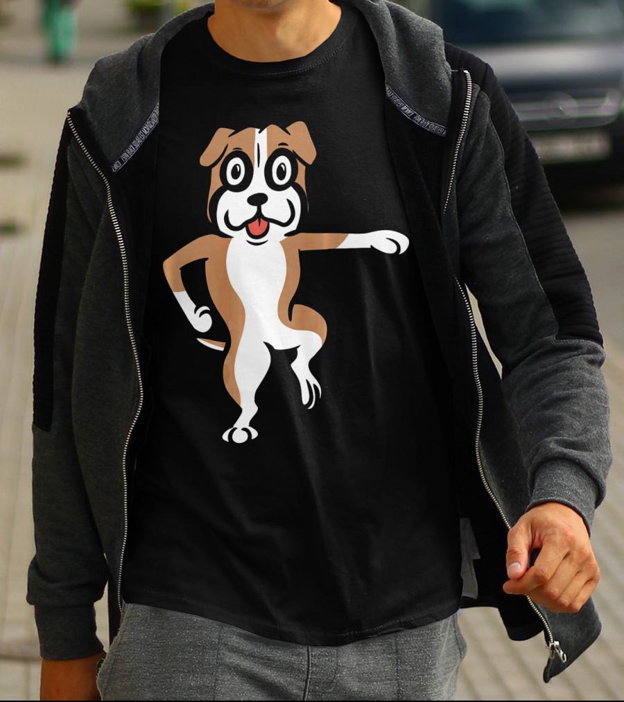 Boxer Dog Funny Dance Move Best Mates T-Shirt