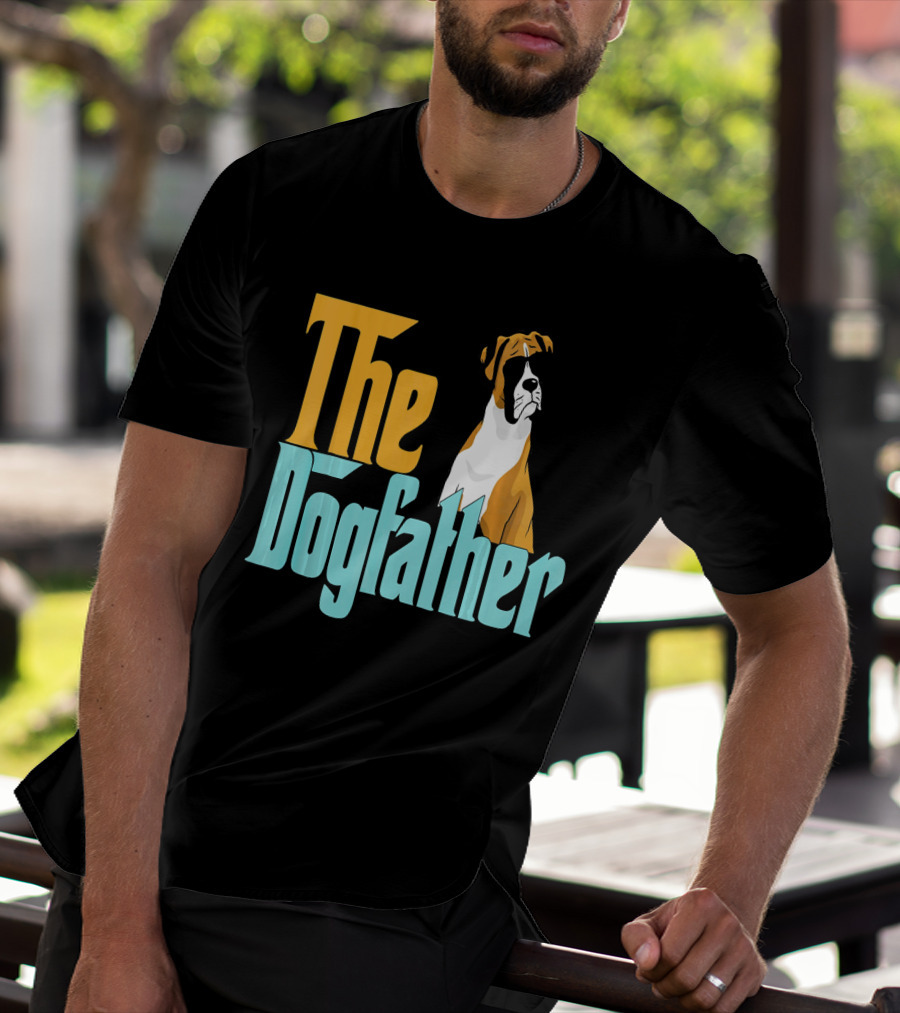 The Dogfather Boxer Vintage Funny T-Shirt