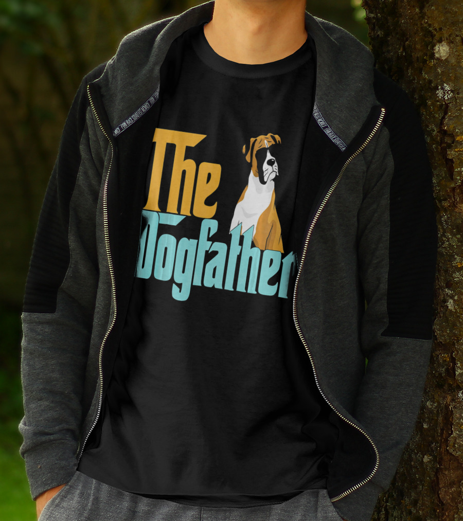 The Dogfather Boxer Vintage Funny T-Shirt