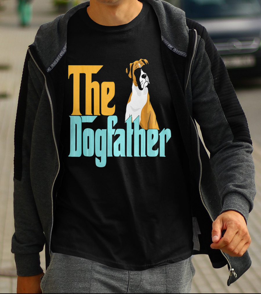 The Dogfather Boxer Vintage Funny T-Shirt