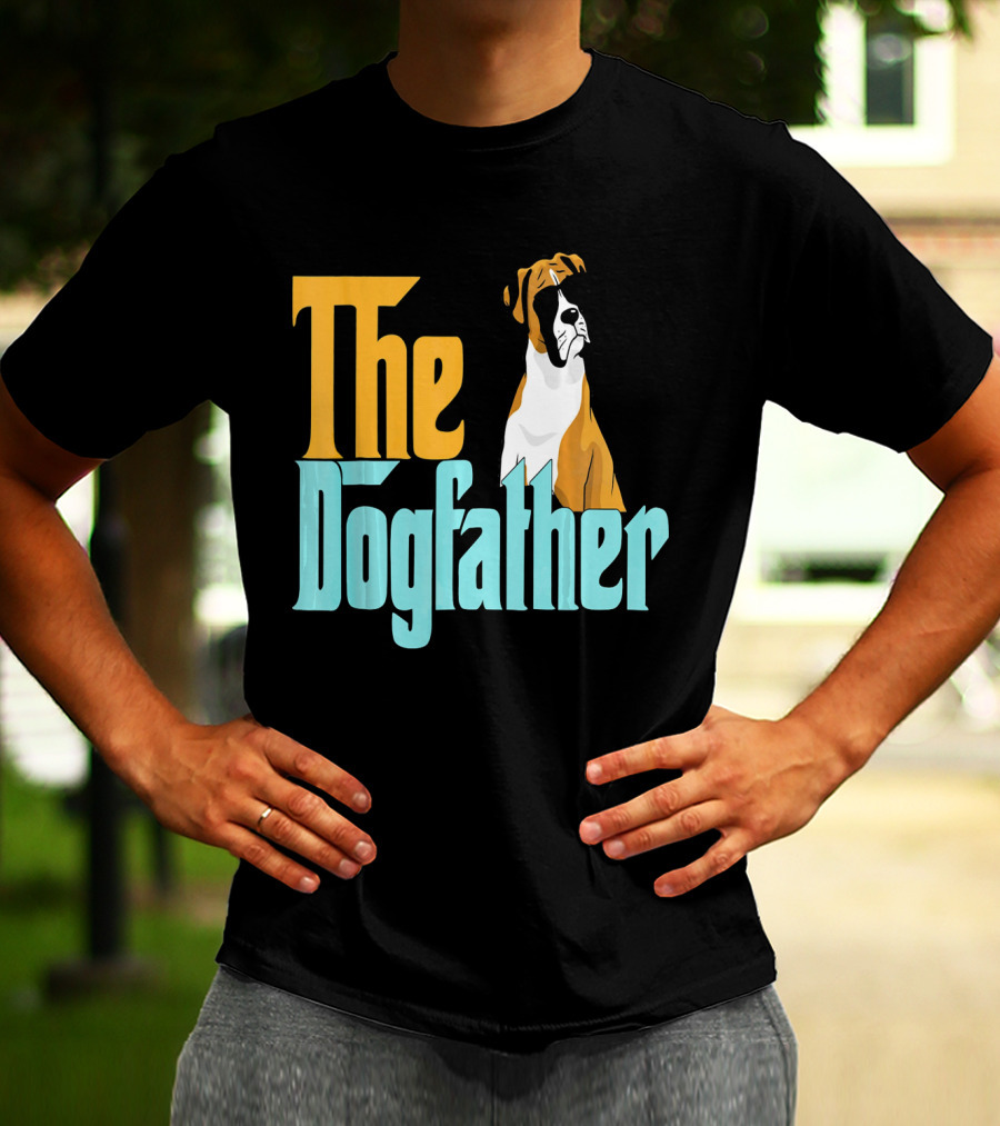 The Dogfather Boxer Vintage Funny T-Shirt