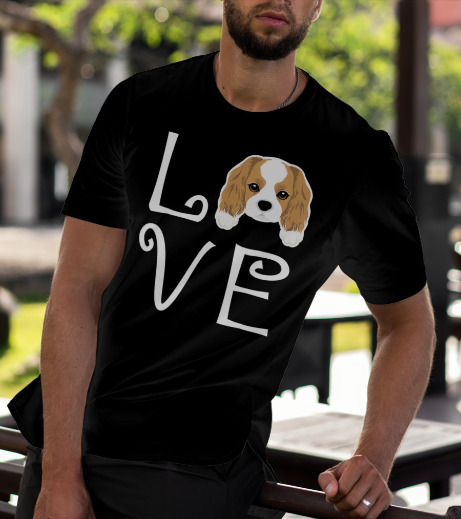 Cavalier King Charles Spaniel Love Puppy Dog Owner T-Shirt