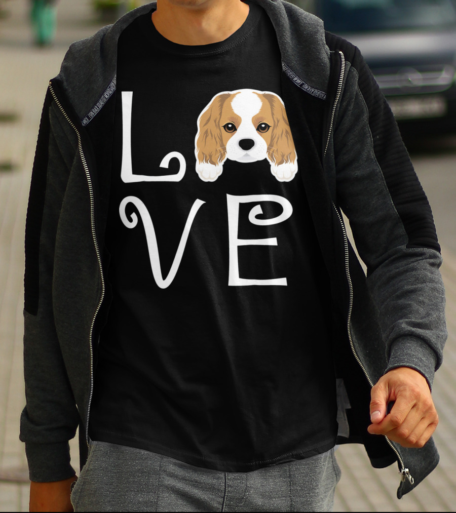Cavalier King Charles Spaniel Love Puppy Dog Owner T-Shirt