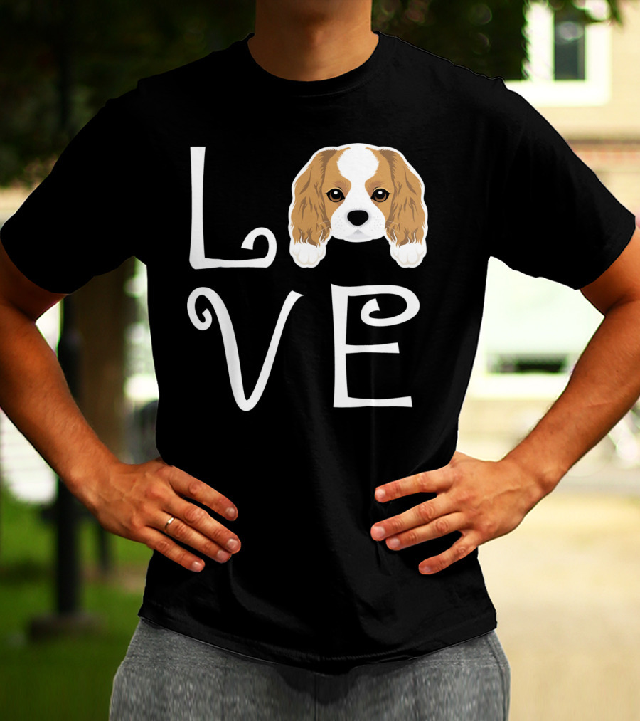 Cavalier King Charles Spaniel Love Puppy Dog Owner T-Shirt