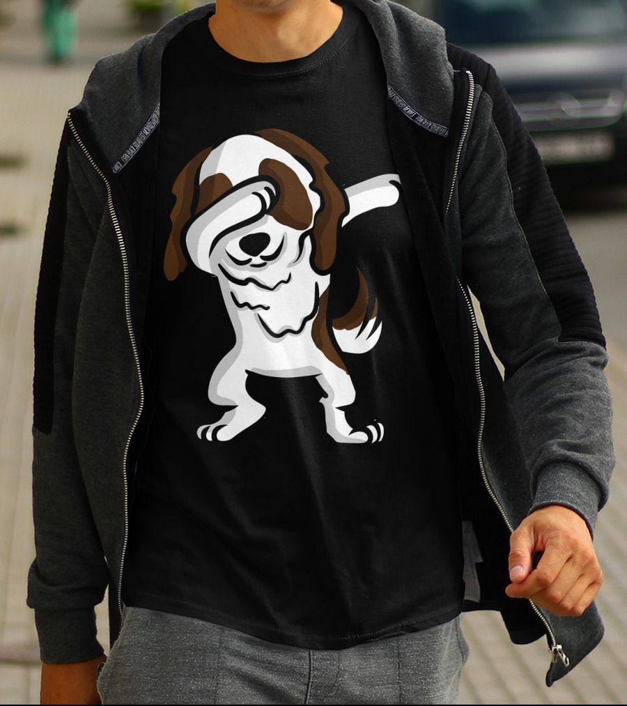Dabbing Shih Tzu Dog Dab Pose Cartoon T-Shirt