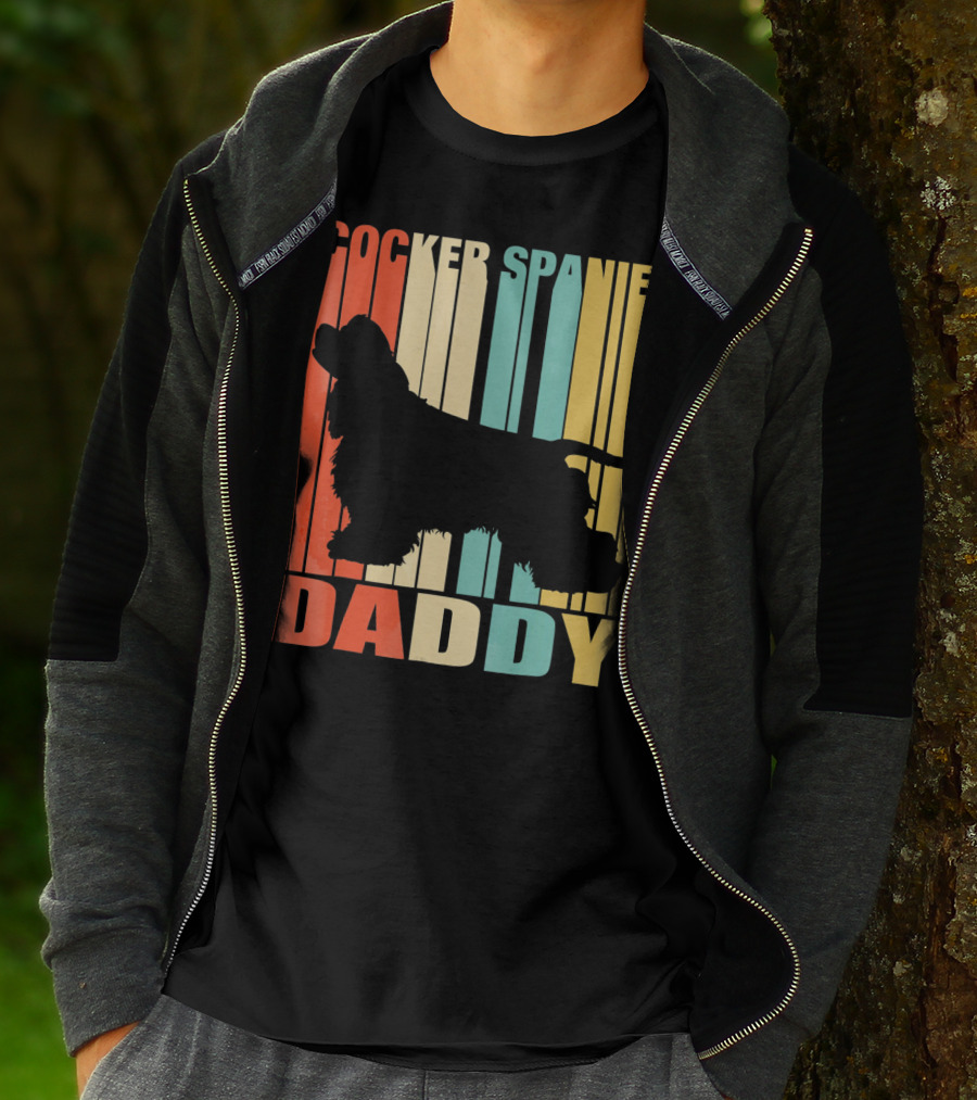 Cocker Spaniel Daddy Vintage T-Shirt