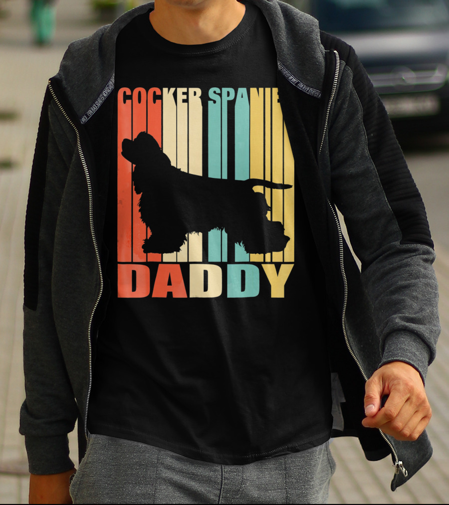 Cocker Spaniel Daddy Vintage T-Shirt