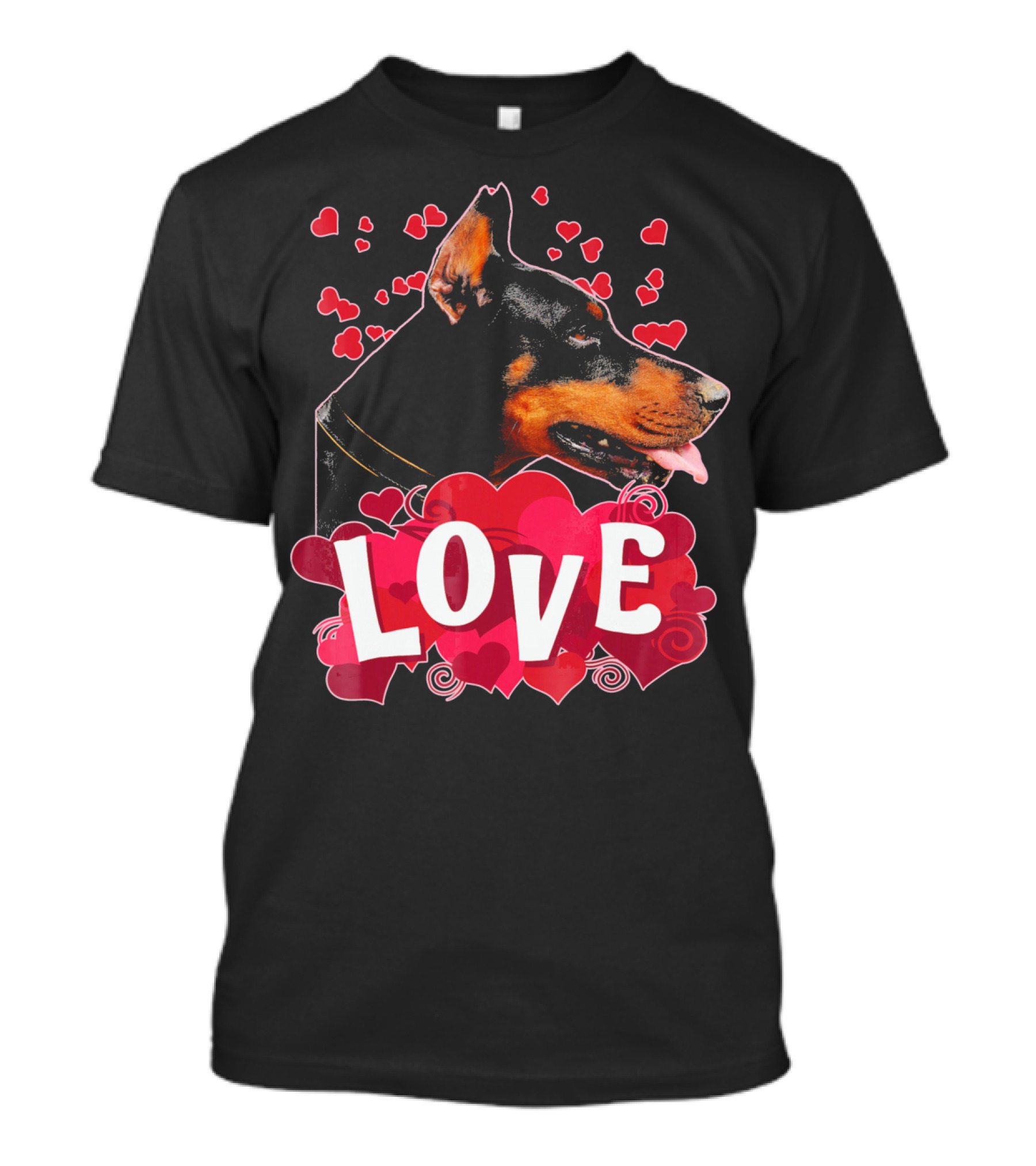 LOVE Doberman Pincher Dog T-Shirt