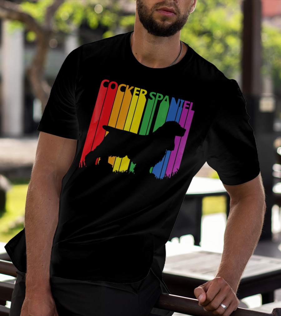 Cocker Spaniel Rainbow T-Shirt
