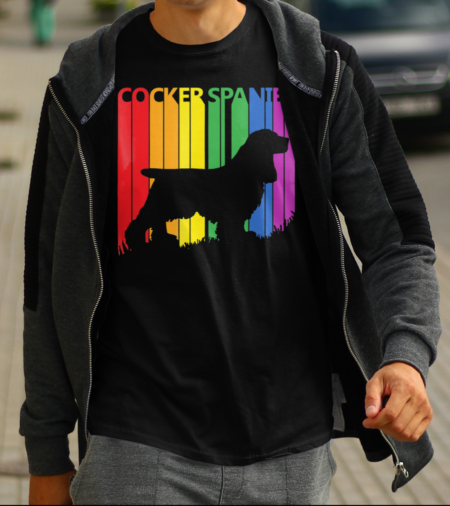 Cocker Spaniel Rainbow T-Shirt