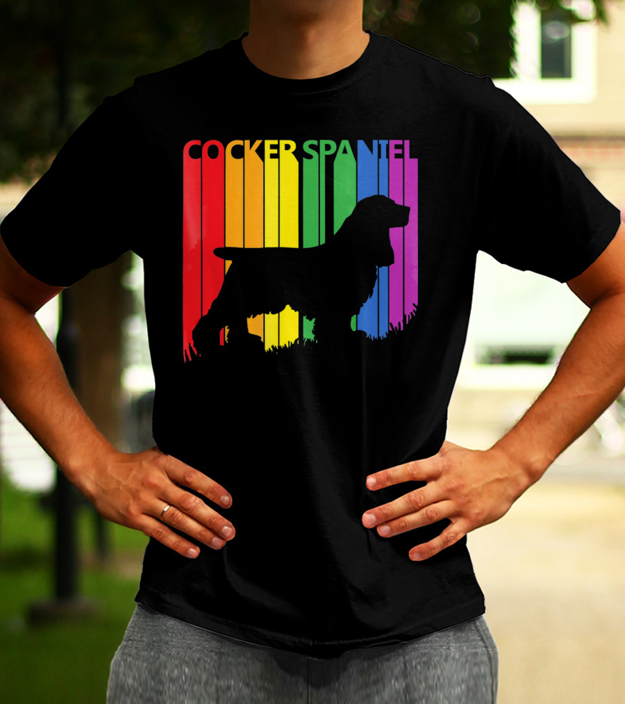 Cocker Spaniel Rainbow T-Shirt