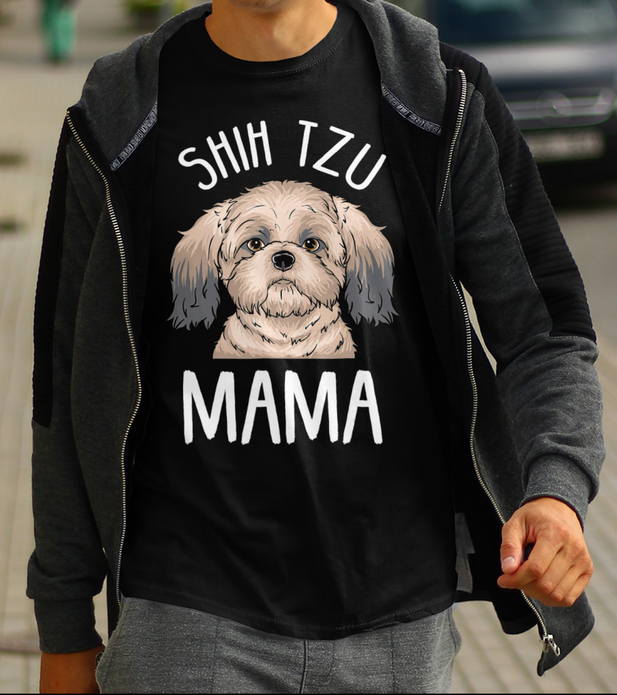 Shih Tzu Mama Funny Shih Tzu Mom T-Shirt