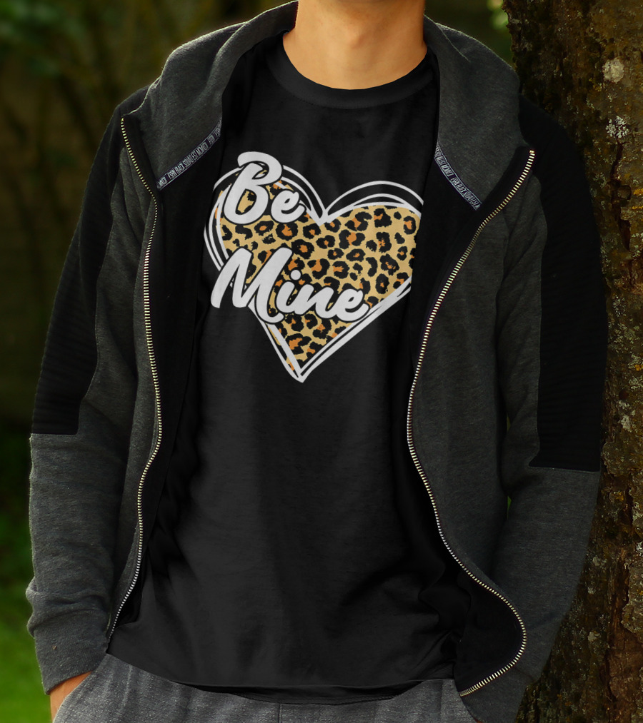 Be Mine Leopard Heart T-Shirt