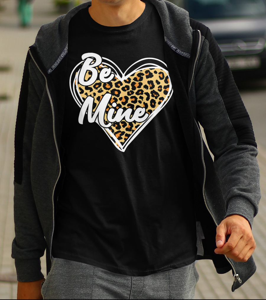 Be Mine Leopard Heart T-Shirt