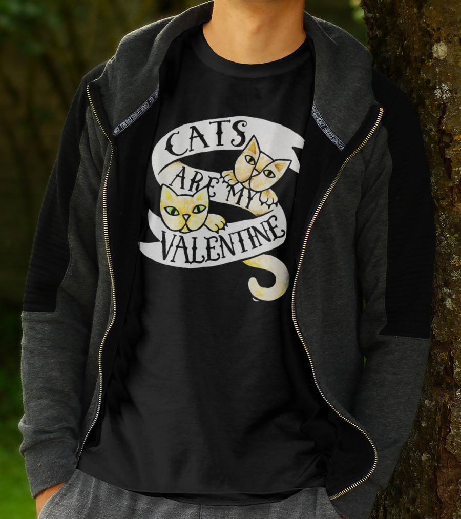 Cats Are My Valentine T-Shirt