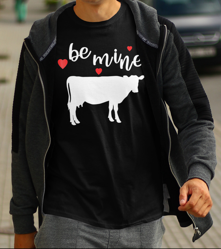 Be Mine Cow Funny Valentine's Day T-Shirt