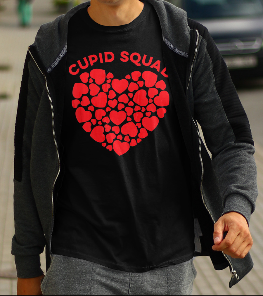 Cupid Squad Valentines Heart T-Shirt