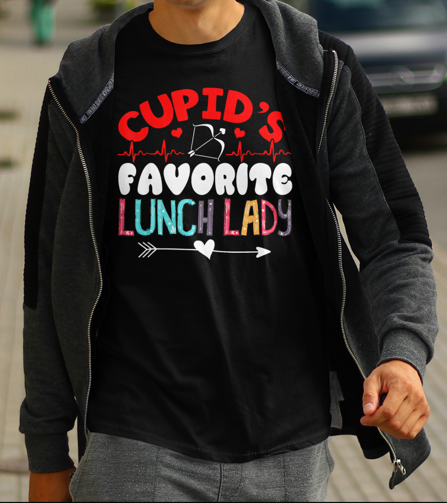 Cupid's Favorite Lunch Lady Valentine T-Shirt