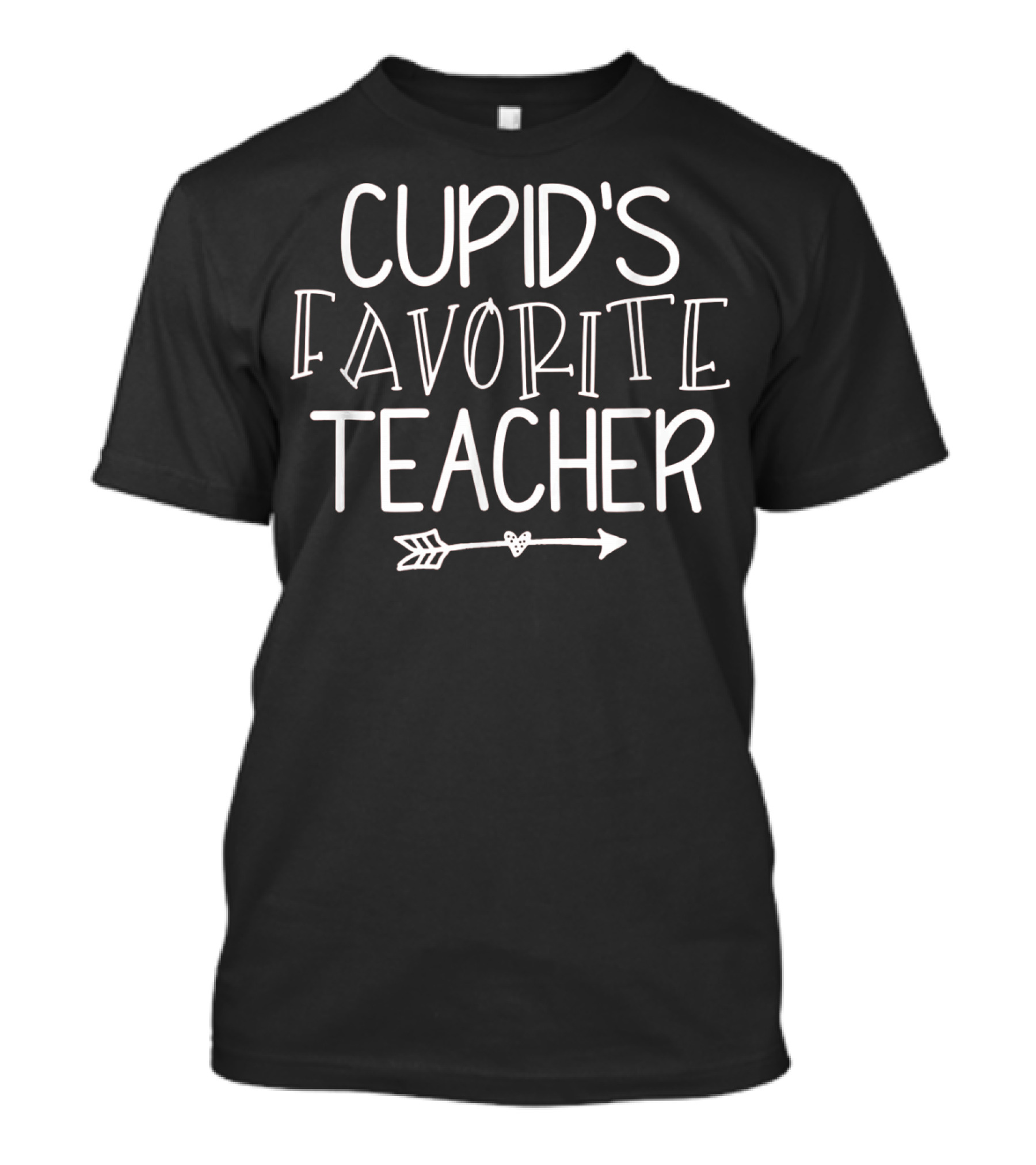 Cupid's Favorite Teacher Valentine's Arrow Heart T-Shirt