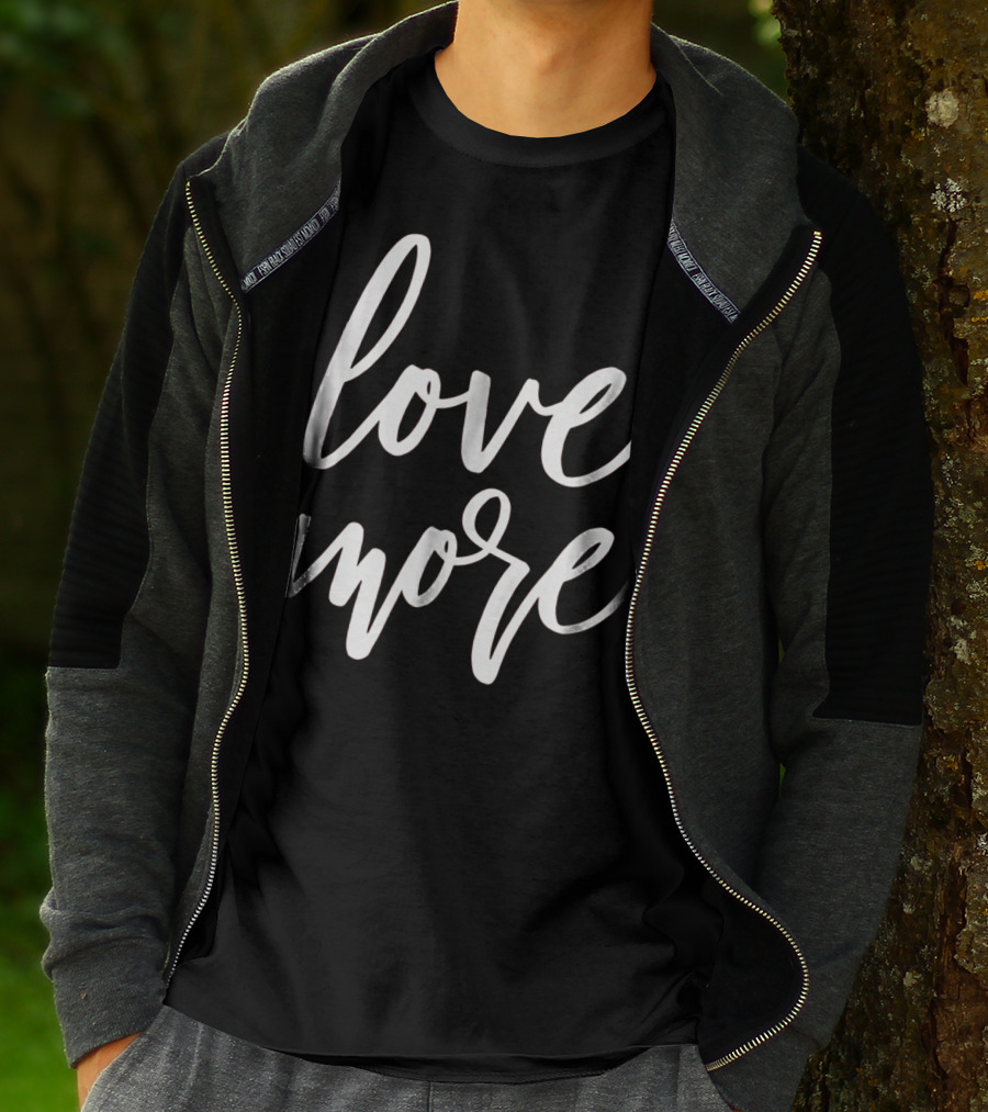 Love More Cute Valentines Day Red Top T-Shirt