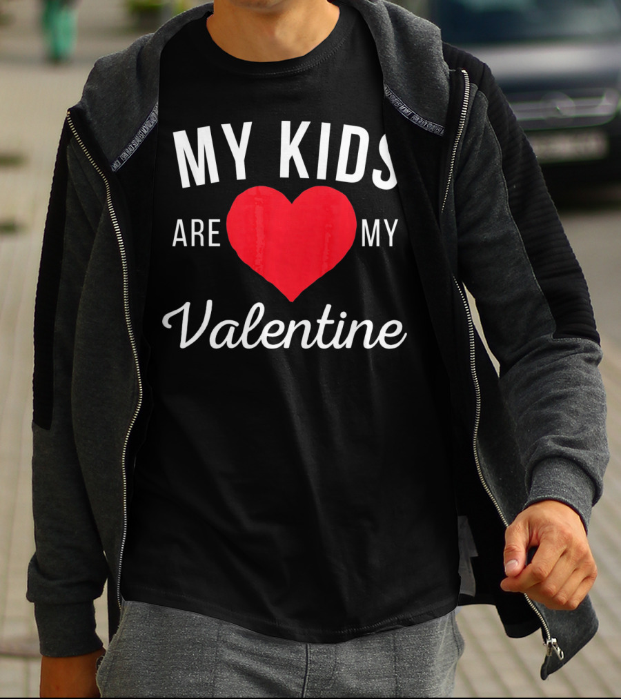 My Kids Are My Heart Valentine T-Shirt