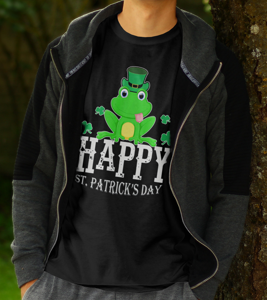 Happy St. Patrick's Day Irish Frog T-Shirt