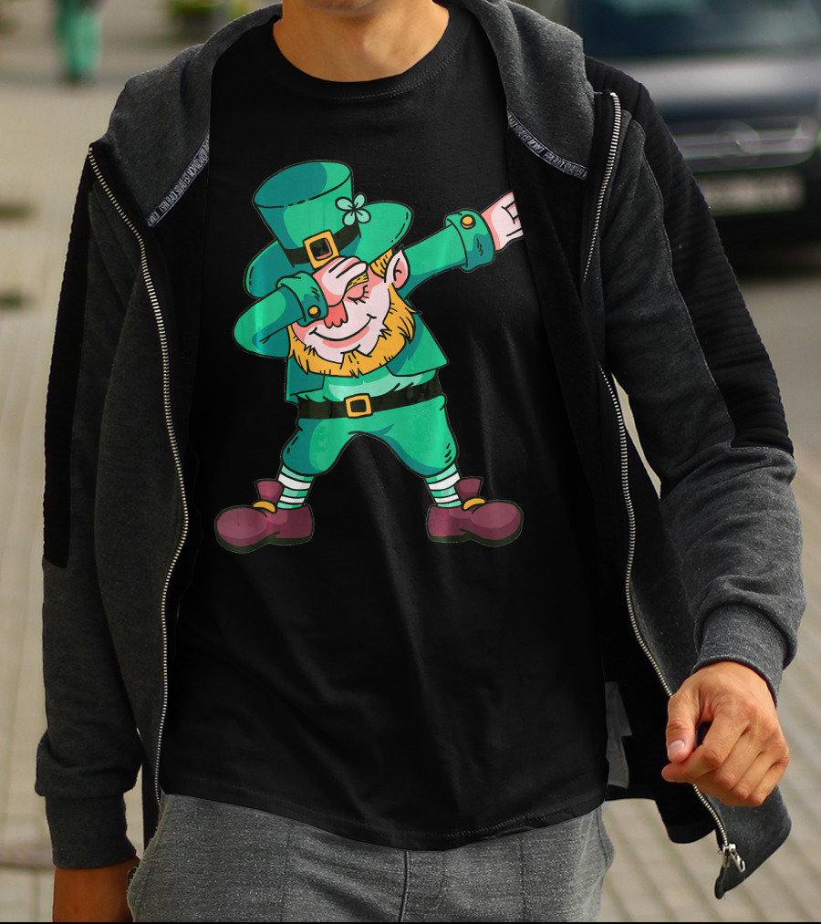St Patricks Day Leprechaun Dab Dance T-Shirt