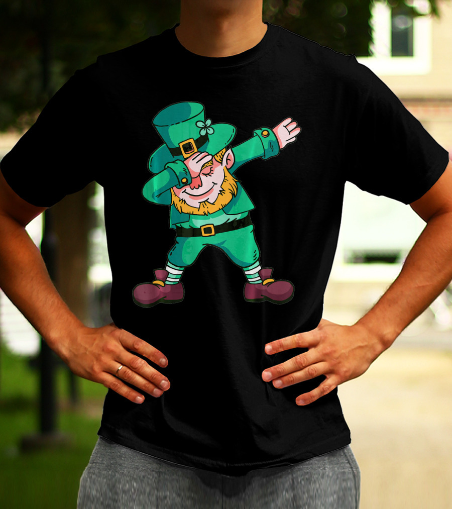 St Patricks Day Leprechaun Dab Dance T-Shirt