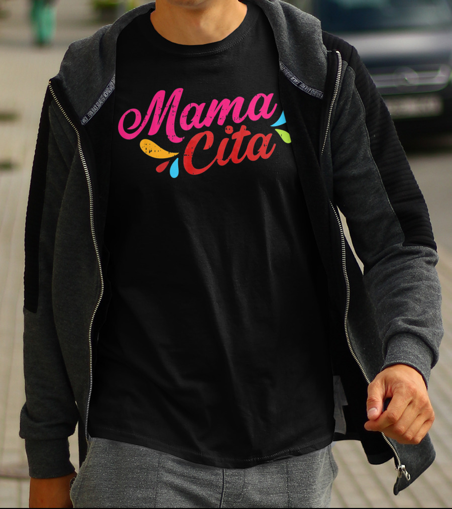 Mamacita Colorful Lettering For Cinco De Mayo T-Shirt