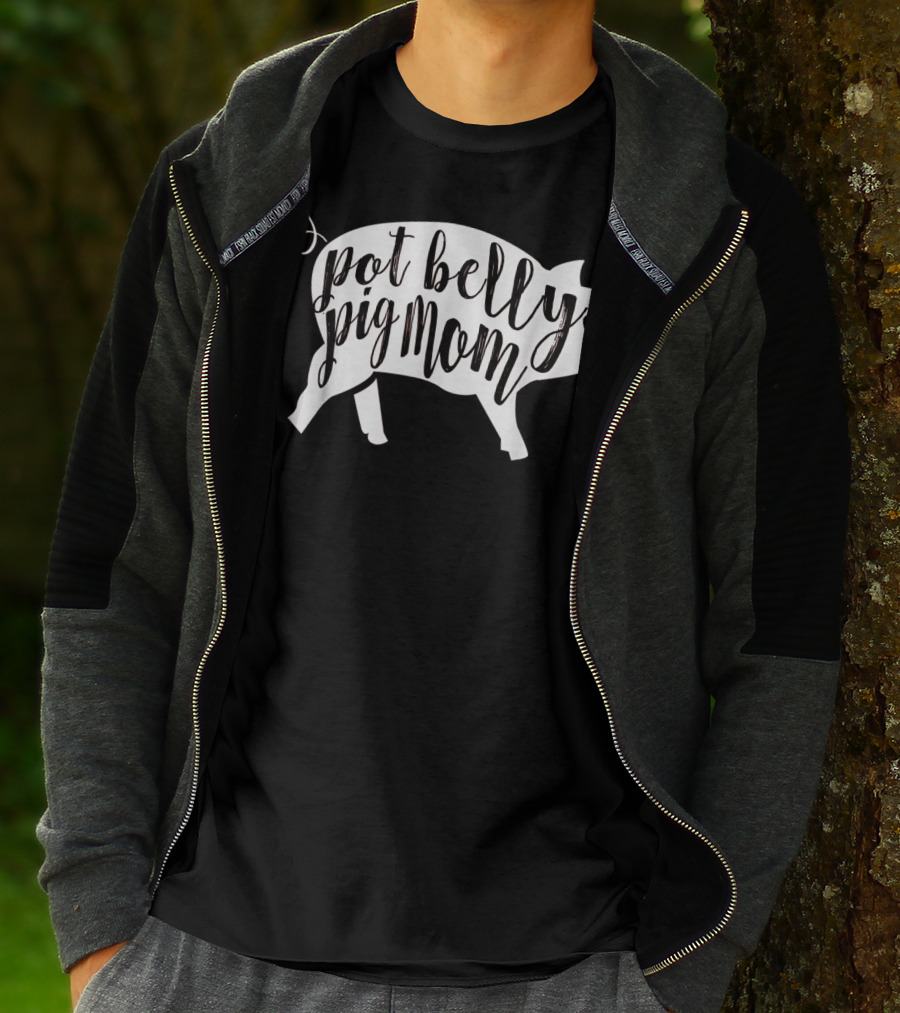 Pot Belly Pig Mom T-Shirt