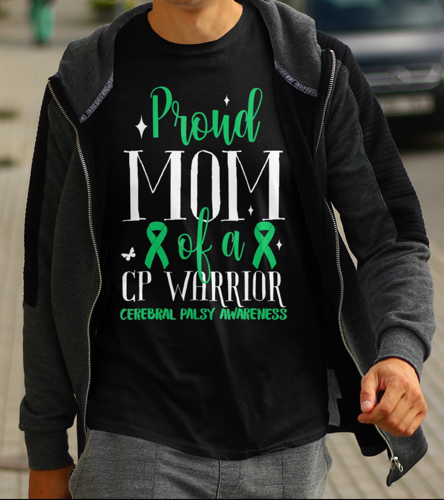 Proud Mom Of A CP Warrior Cerebral Palsy Awareness T-Shirt