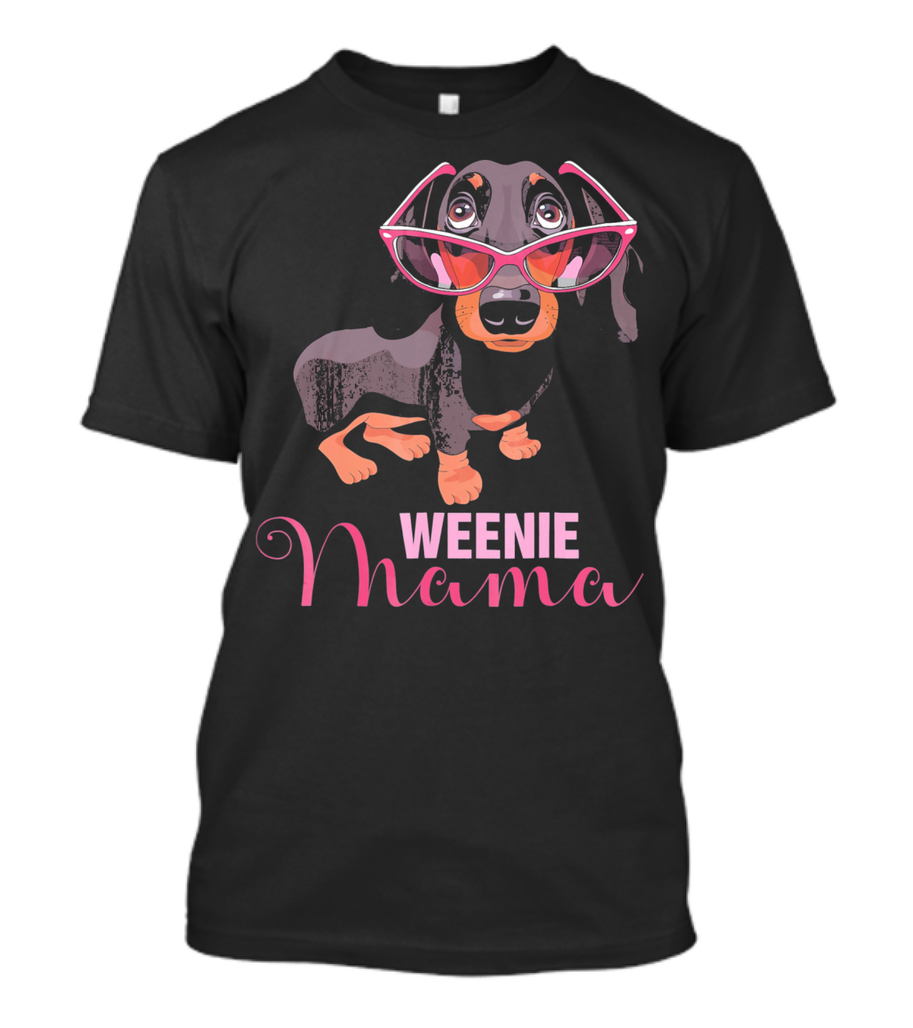 Weenie Mama Cute Dachshund Sunglasses T-Shirt