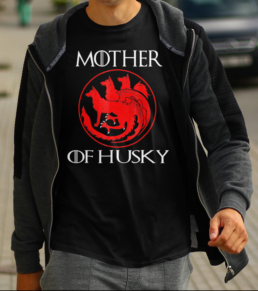 Mother Of Husky Pure Love And Devotion Dragon Symbol Fusion T-Shirt