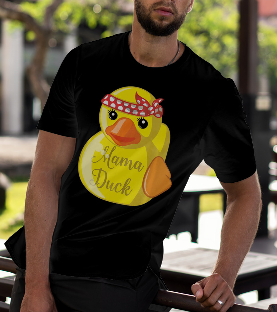 Mama Duck Bandana Polka Dot Style Quack Squad T-Shirt