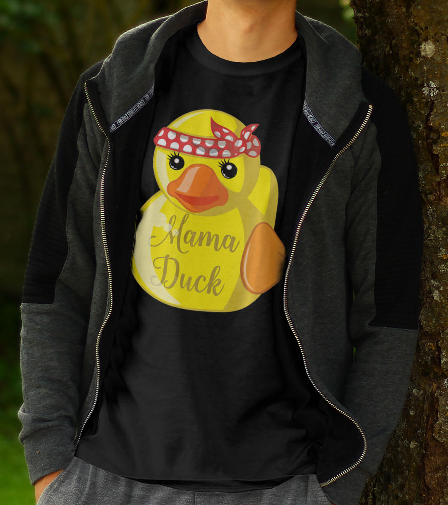 Mama Duck Bandana Polka Dot Style Quack Squad T-Shirt
