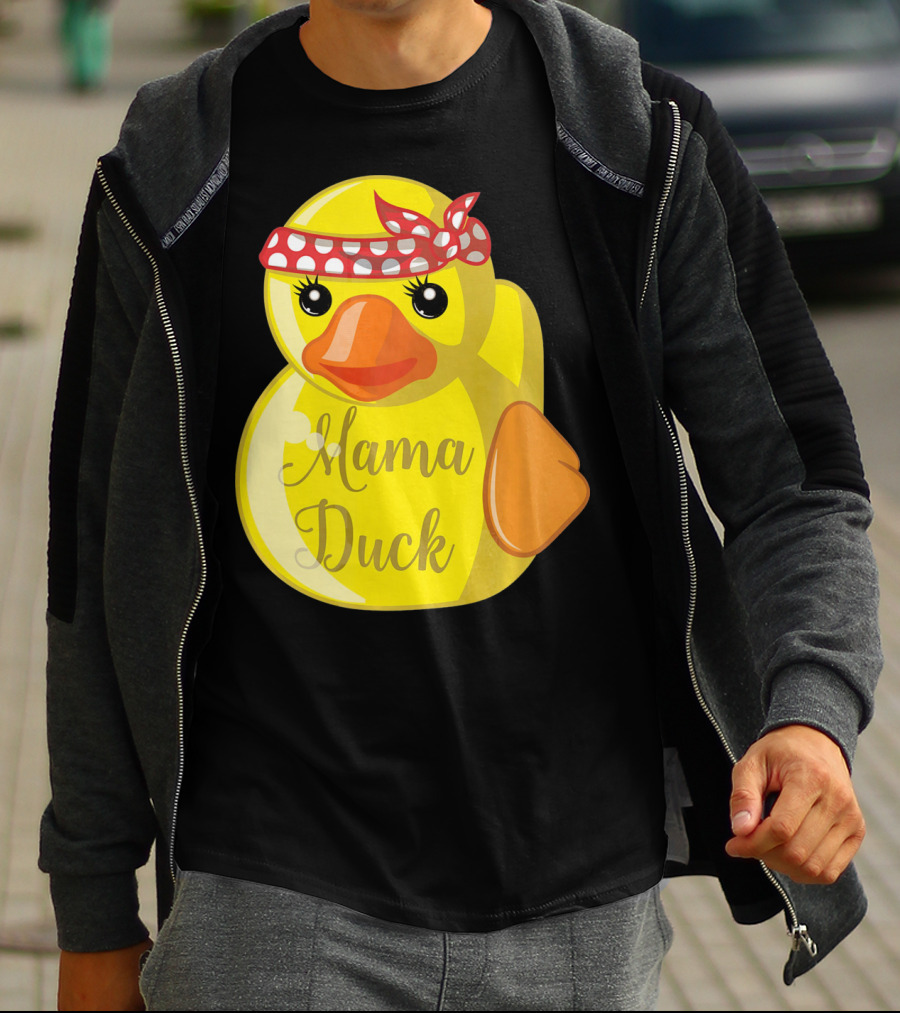 Mama Duck Bandana Polka Dot Style Quack Squad T-Shirt