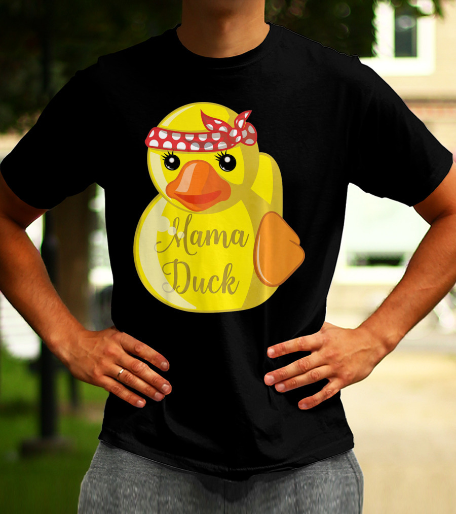 Mama Duck Bandana Polka Dot Style Quack Squad T-Shirt