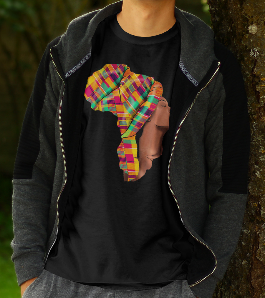 Oheneba Kente Headwrap African Mom Mother's Pride T-Shirt