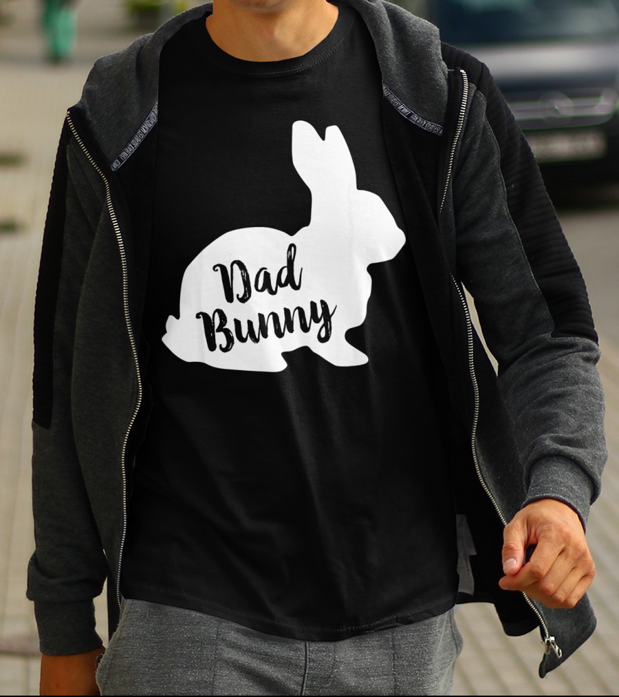Dad Bunny Easter Family Rabbit T-Shirt