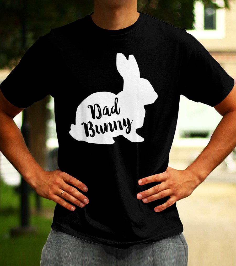 Dad Bunny Easter Family Rabbit T-Shirt