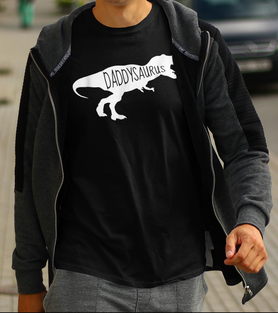 Daddysaurus Mens Baby Announcement T-Shirt