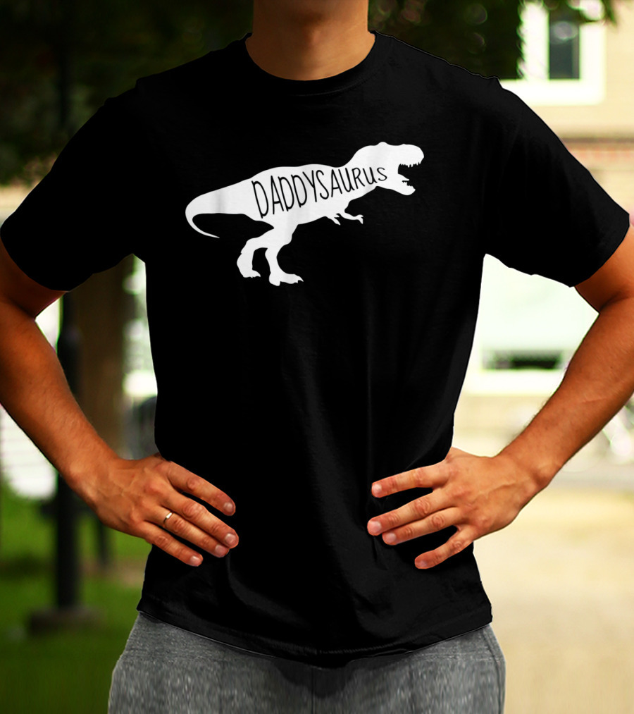 Daddysaurus Mens Baby Announcement T-Shirt