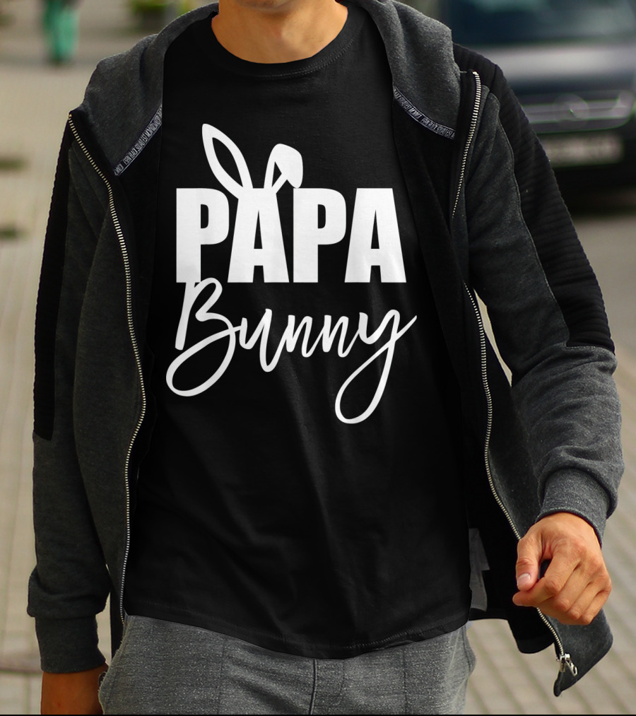 Papa Bunny Mens Funny Easter Basket Stuf T-Shirt