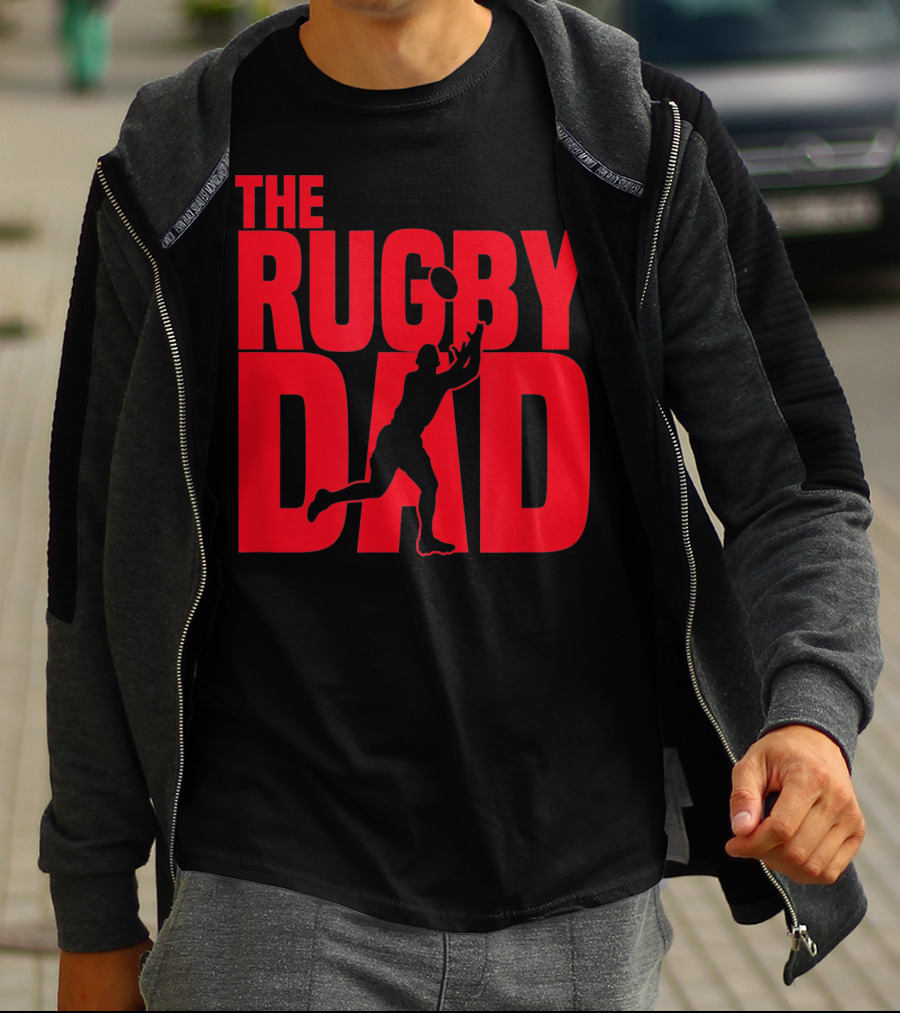 THE RUGBY DAD Dad Father Rugger Player Football T-Shirt
