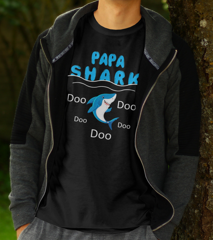 Papa Shark Doo Doo Doo Father's Birthday T-Shirt