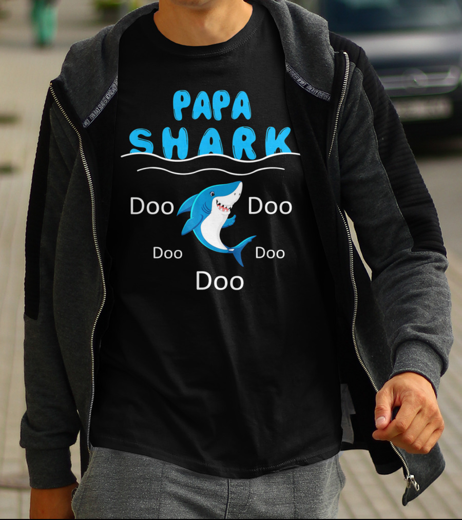 Papa Shark Doo Doo Doo Father's Birthday T-Shirt