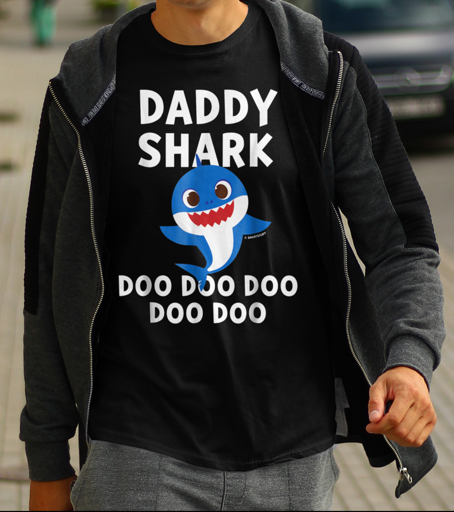 Daddy Shark Doo Doo Doo Doo Mens Pinkfong T-Shirt